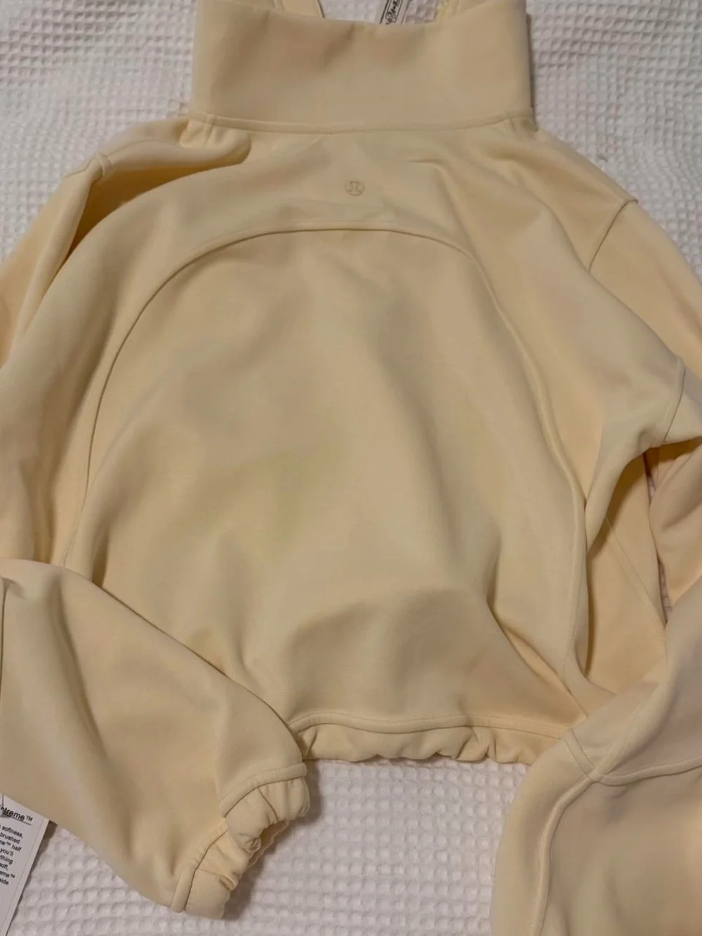 Lululemon Brushed Softstreme Half Zip in buttercream